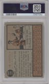 Jim Duffalo from the 1962 Topps set graded by PSA and given an overall grade of 8.