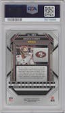 Brock Purdy from the 2022 Panini Prizm set graded by PSA and given an overall grade of 10.