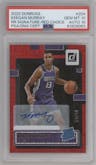 Keegan Murray from the 2022-23 Panini Donruss set featuring a Choice Red parallel graded by PSA and given an overall grade of 10.