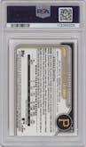 Paul Skenes from the 2024 Bowman Mega Box set featuring a Mojo Refractor parallel graded by PSA and given an overall grade of 10.