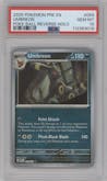 Umbreon from the 2025 Pokemon SV set featuring a Poke Ball parallel graded by PSA and given an overall grade of 10.