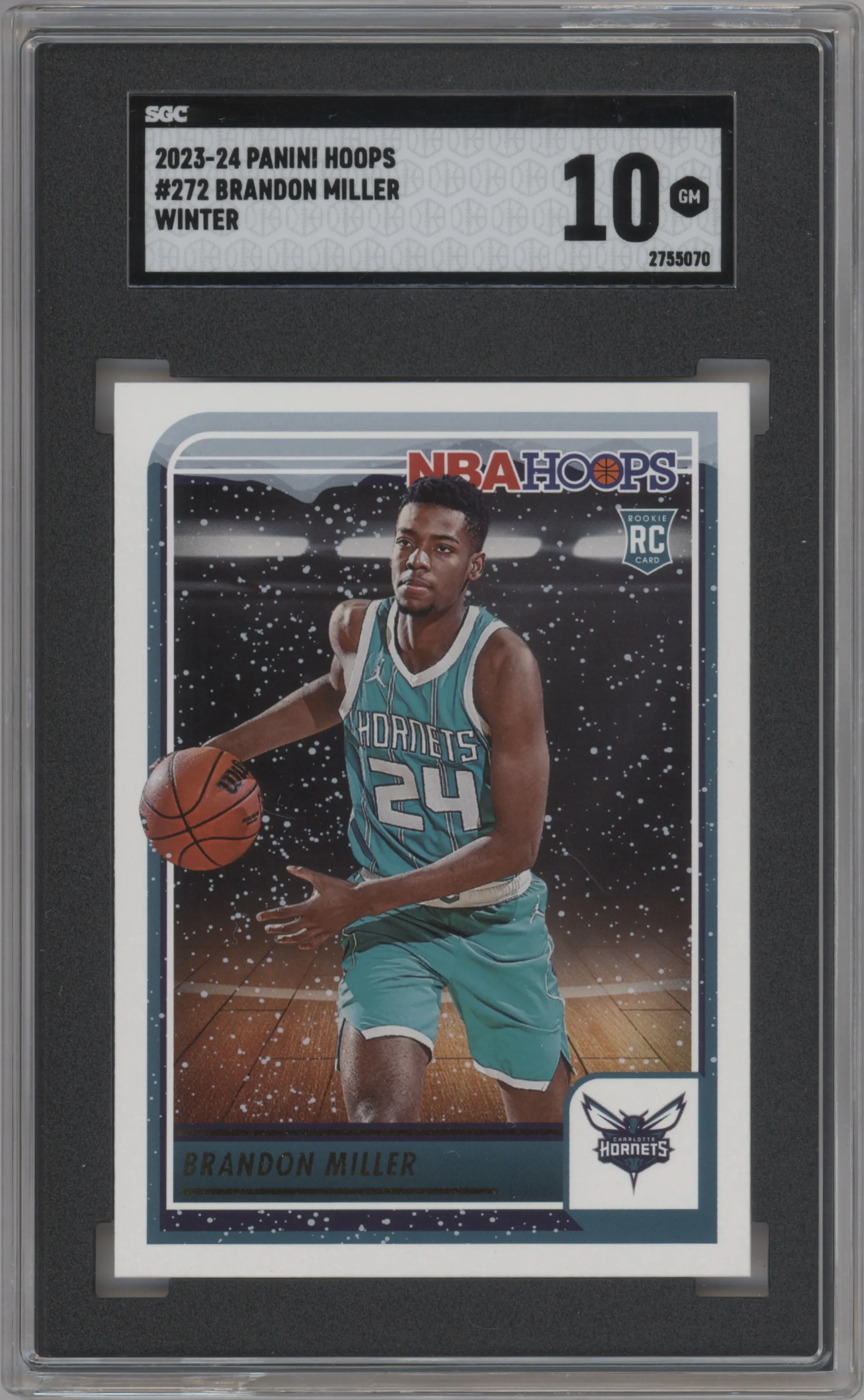 2023 Panini NBA Hoops Brandon Miller Winter SGC 10