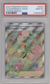 Gardenia's Vigor from the 2023 Pokemon SWSH set graded by PSA and given an overall grade of 10.