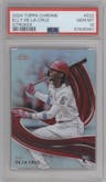Elly De La Cruz from the 2024 Topps Chrome set graded by PSA and given an overall grade of 10.