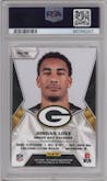 Jordan Love from the 2020 Panini NFL Sticker & Card set graded by PSA and given an overall grade of 10.