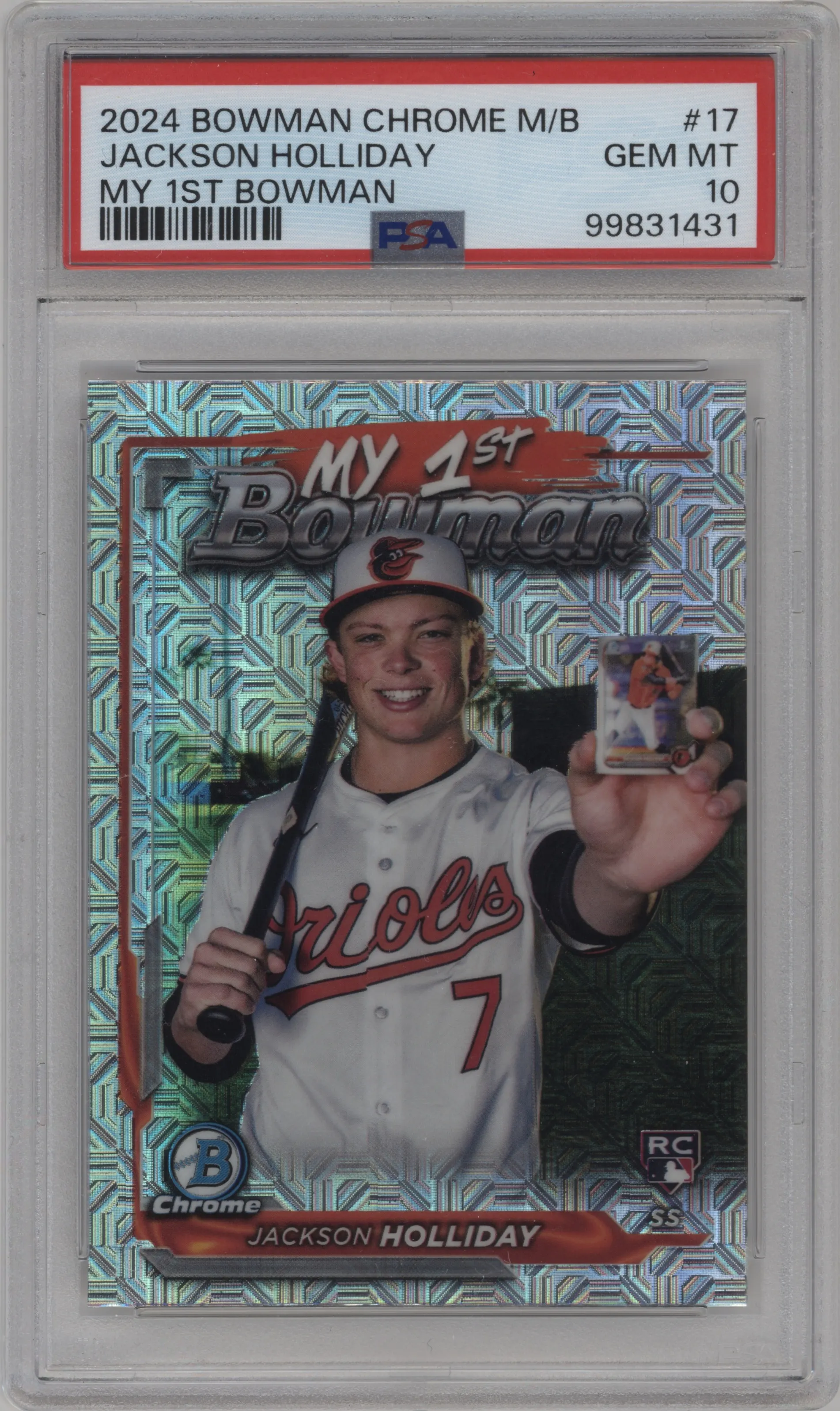 2024 Bowman Chrome Mega Box My 1st Bowman Jackson Holliday PSA 10