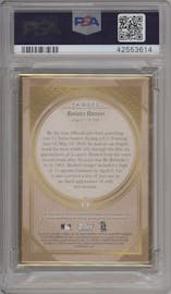Shohei Ohtani from the 2018 Topps Transcendent Collection Japan Edition set graded by PSA and given an overall grade of 10.