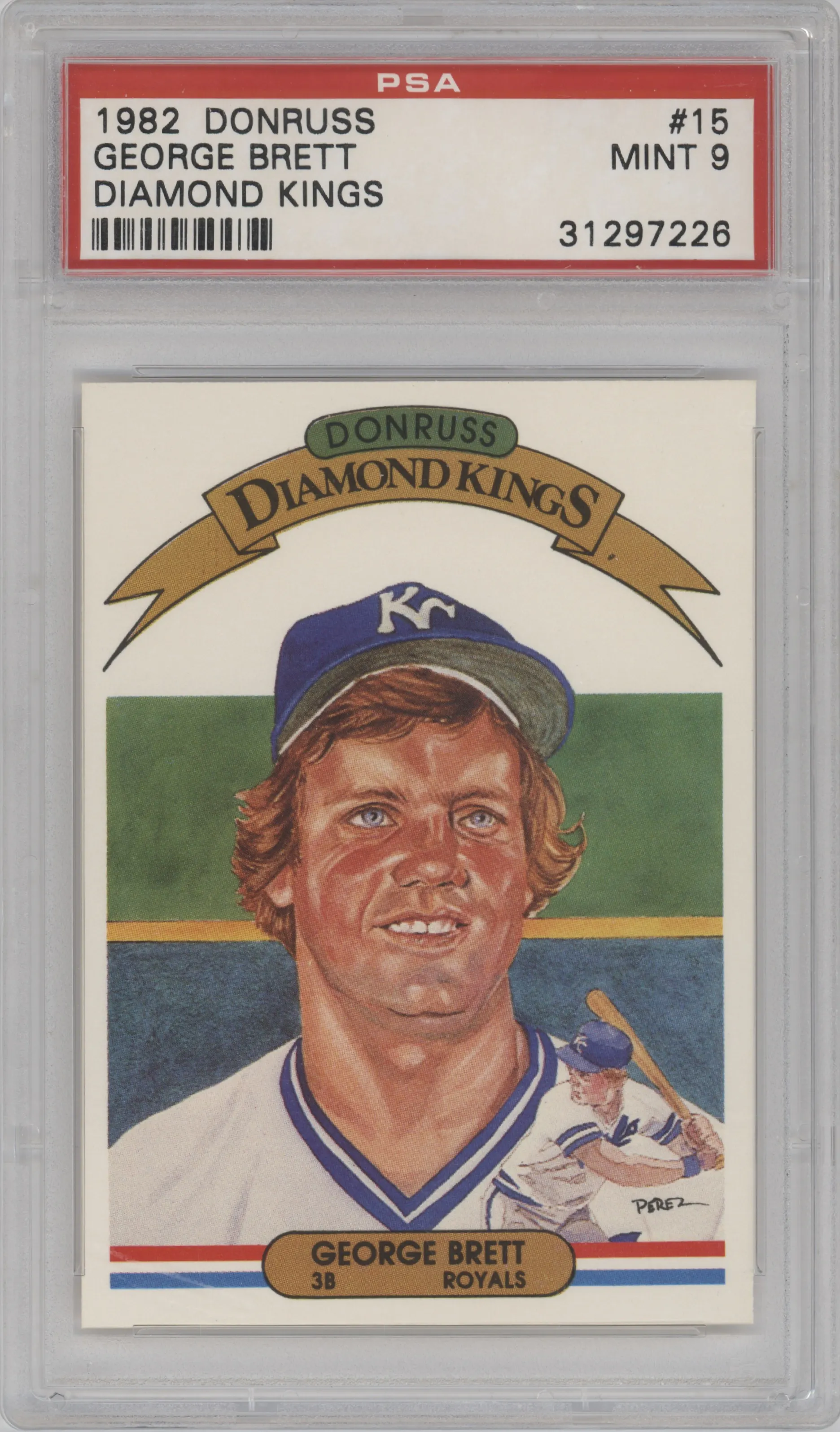 1982 Donruss George Brett #15 PSA 9
