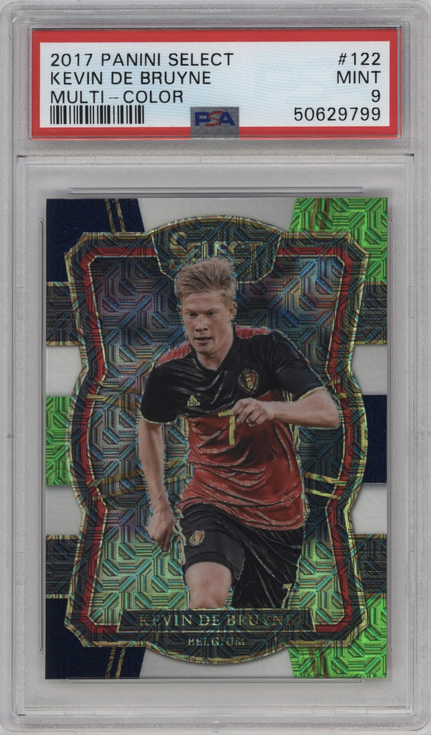 2017 Panini Select Mezzanine Kevin De Bruyne Multi-Color PSA 9