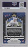 Cole Bishop from the 2024 Panini Mosaic set featuring a White parallel graded by PSA and given an overall grade of 10.