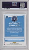 Anthony Edwards from the 2020-21 Panini Donruss set graded by PSA and given an overall grade of 10.