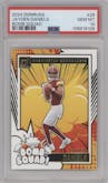 Jayden Daniels from the 2024 Donruss set graded by PSA and given an overall grade of 10.