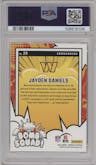 Jayden Daniels from the 2024 Donruss set graded by PSA and given an overall grade of 10.