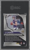 J.J. McCarthy from the 2024 Panini Prizm set featuring a Black & White Checker parallel graded by SGC and given an overall grade of 9.