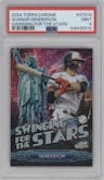 Gunnar Henderson from the 2024 Topps Chrome set graded by PSA and given an overall grade of 9.