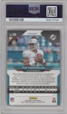 Tua Tagovailoa from the 2020 Panini Prizm set featuring a Green Prizm parallel graded by PSA and given an overall grade of 10.