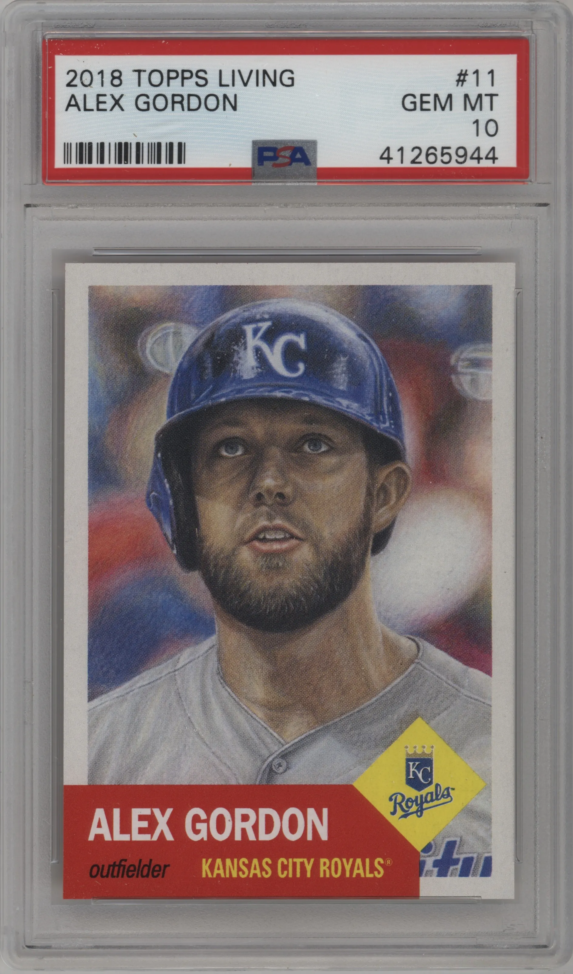 2021 Ultimate Topps Living Set 2018 Alex Gordon PSA 10