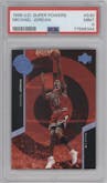 Michael Jordan from the 1998-99 Upper Deck  set graded by PSA and given an overall grade of 9.