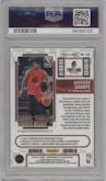 Shaedon Sharpe from the 2022-23 Panini Contenders Optic set featuring a Blue parallel graded by PSA and given an overall grade of 10.