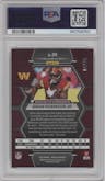 Brian Robinson Jr. from the 2023 Panini Mosaic set featuring a White Mosaic parallel graded by PSA and given an overall grade of 9.