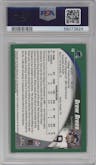 Drew Brees from the 2002 Topps Chrome set graded by PSA and given an overall grade of 9.