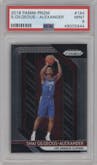 Shai Gilgeous-Alexander from the 2018-19 Panini Prizm set graded by PSA and given an overall grade of 9.