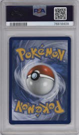 Blaziken VMAX from the 2021 Pokemon SWSH set graded by PSA and given an overall grade of 10.