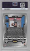 Bryce Young from the 2023 Panini Prizm set featuring a Neon Green Pulsar parallel graded by PSA and given an overall grade of 10.