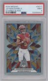 Jayden Daniels from the 2024 Panini Mosaic set graded by PSA and given an overall grade of 9.