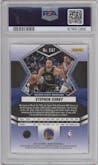 Stephen Curry from the 2021-22 Panini Mosaic  set graded by PSA and given an overall grade of 8.