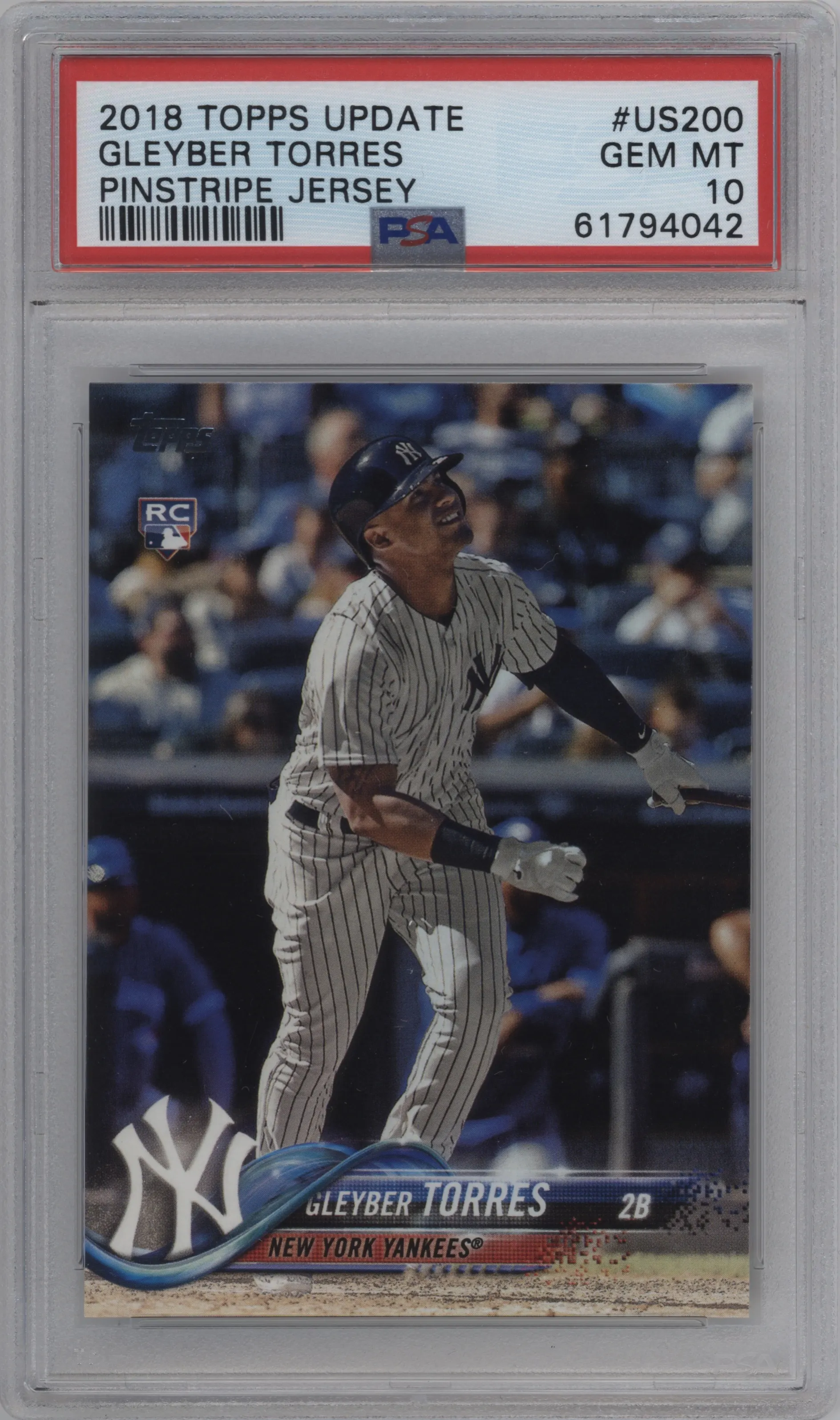 2018 Topps Update Gleyber Torres PSA 10