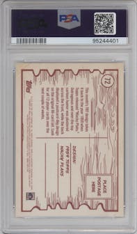 Roger Maris from the 2024 Topps Throwback Thursday set graded by PSA and given an overall grade of 10.
