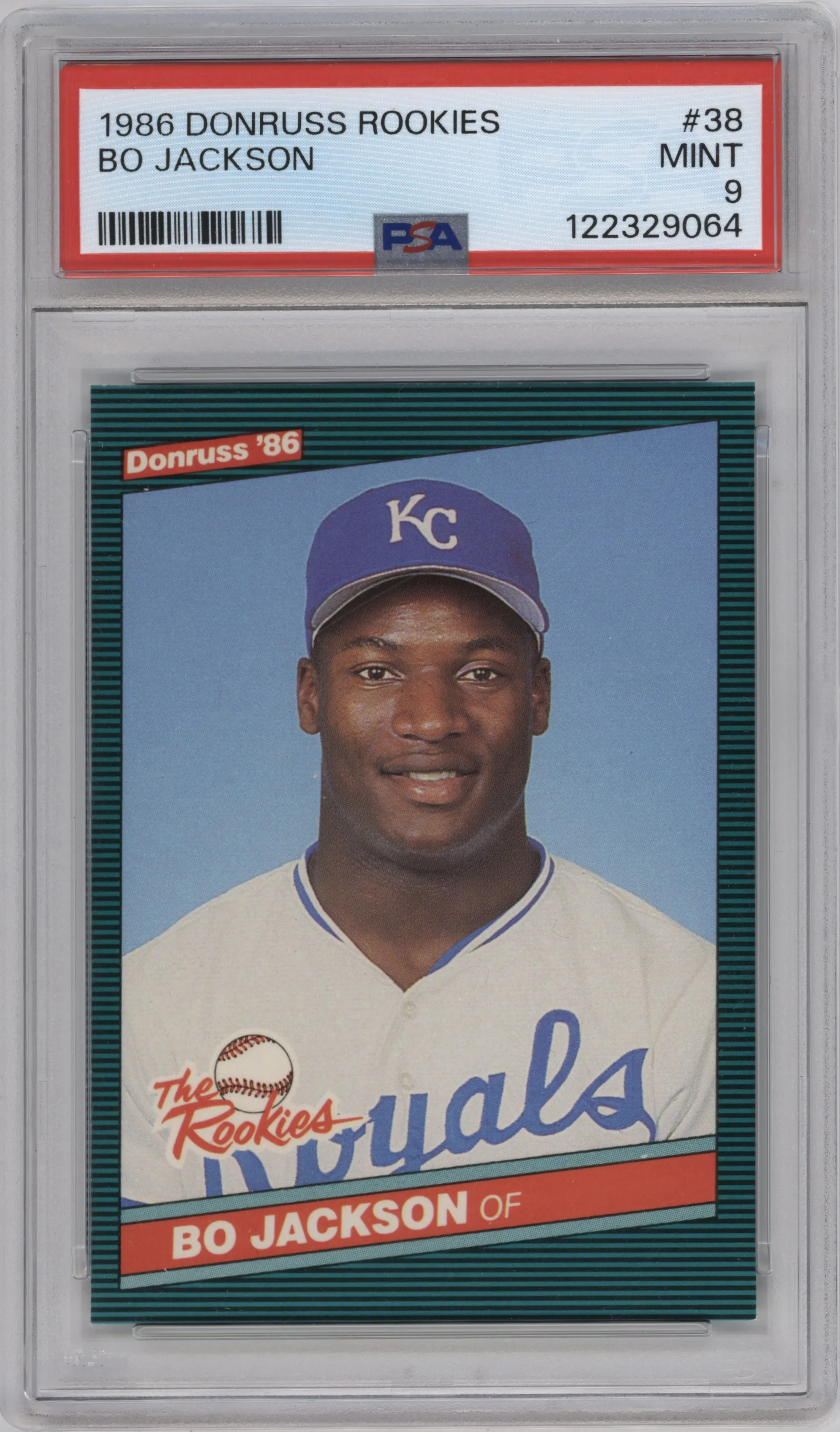 1986 Donruss The Rookies Bo Jackson PSA 9