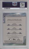 Jackson Holliday/Bobby Witt Jr./Corey Seager from the 2024 Bowman Sterling set graded by PSA and given an overall grade of 9.