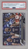 Stephen Curry/LeBron James/Kevin Durant from the 2024 Topps Now Olympics set graded by PSA and given an overall grade of 10.