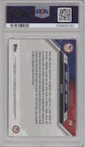 Stephen Curry/LeBron James/Kevin Durant from the 2024 Topps Now Olympics set graded by PSA and given an overall grade of 10.