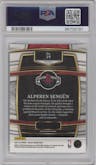 Alperen Sengun from the 2021-22 Panini Select set featuring a Blue Shimmer
 parallel graded by PSA and given an overall grade of 10.