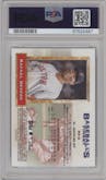 Rafael Devers from the 2024 Topps Finest set featuring a Black Refractor parallel graded by PSA and given an overall grade of 10.