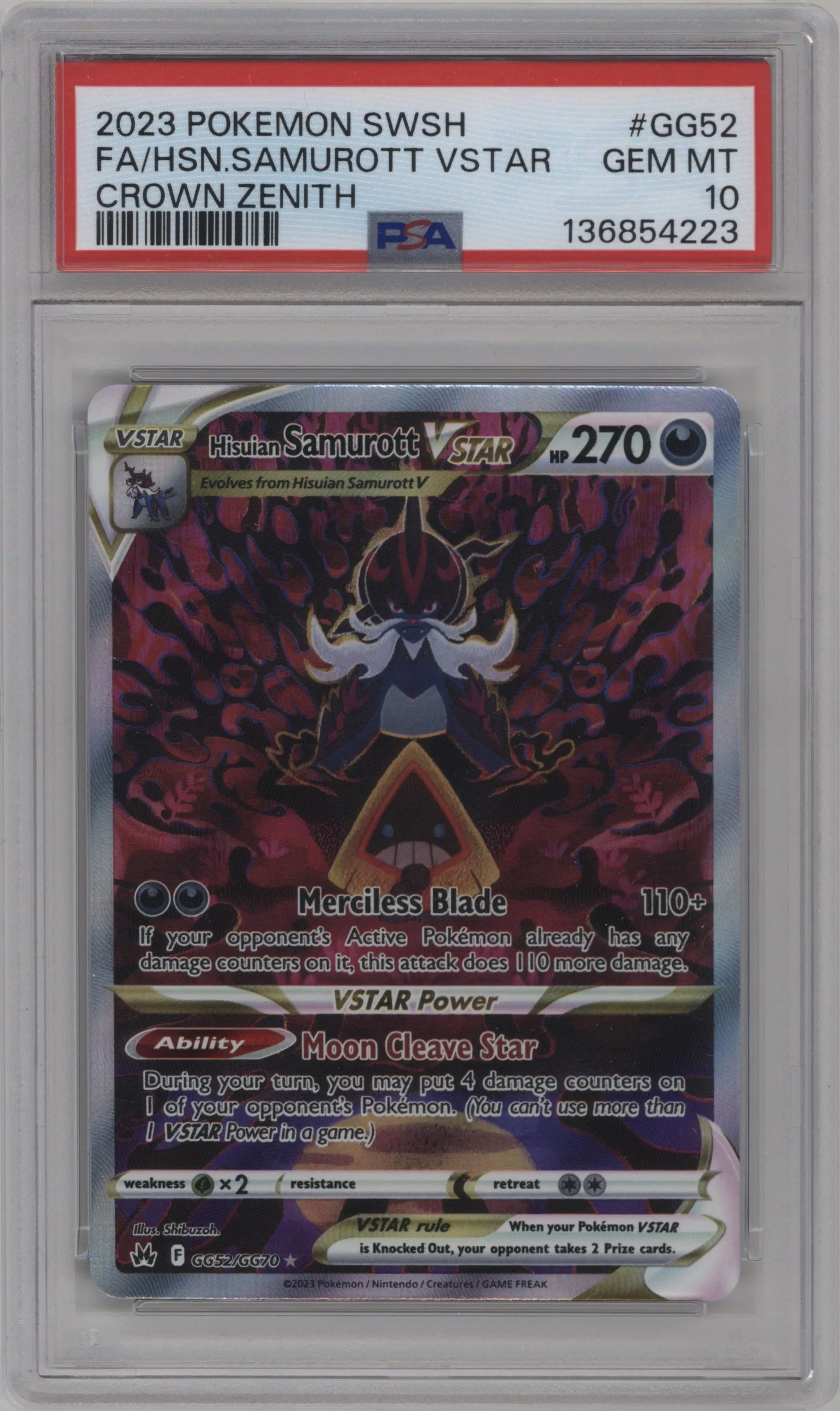 Hisuian Samurott VSTAR
