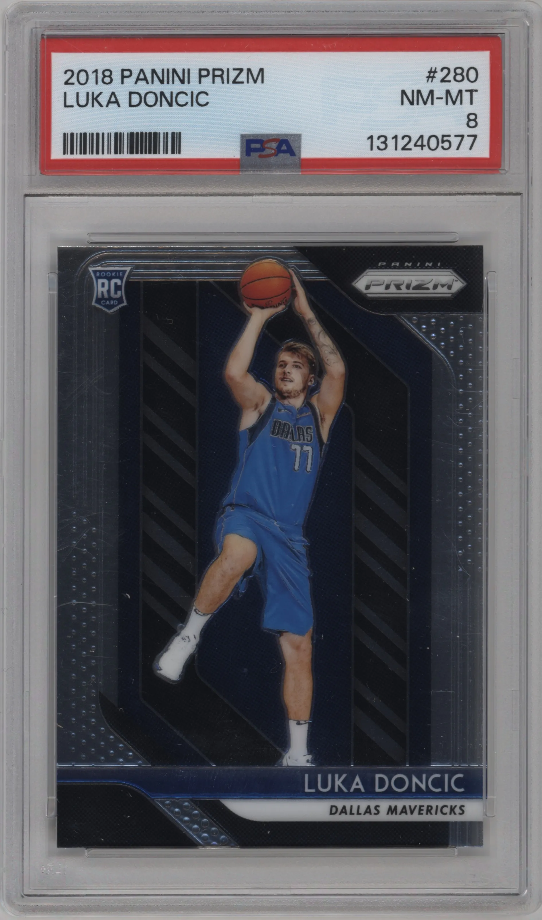 2018 Panini Prizm Luka Doncic PSA 8
