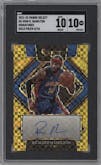 Richard Hamilton from the 2021-22 Panini Select set featuring a Gold Prizm parallel graded by SGC and given an overall grade of 10.
