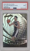 Victor Wembanyama from the 2023-24 Panini Revolution set graded by PSA and given an overall grade of 9.