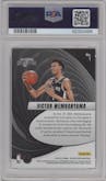 Victor Wembanyama from the 2023-24 Panini Revolution set graded by PSA and given an overall grade of 9.