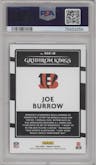 Joe Burrow from the 2020 Panini Donruss set graded by PSA and given an overall grade of 9.