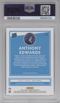 Anthony Edwards from the 2020-21 Panini Donruss set graded by PSA and given an overall grade of 10.