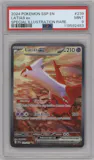 Latias ex from the 2024 Pokemon SV set graded by PSA and given an overall grade of 9.