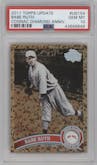 Babe Ruth from the 2011 Topps Update set featuring a Cognac Diamond Anniversary  parallel graded by PSA and given an overall grade of 10.