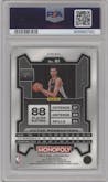 Victor Wembanyama from the 2023-24 Panini Prizm Monopoly set featuring a Gold Millionaire Shimmer  parallel graded by PSA and given an overall grade of 10.