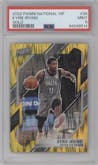 Kyrie Irving from the 2022 Panini The National VIP set featuring a Gold parallel graded by PSA and given an overall grade of 9.