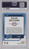 Caleb Williams from the 2024 Donruss set featuring a Pink parallel graded by PSA and given an overall grade of 10.
